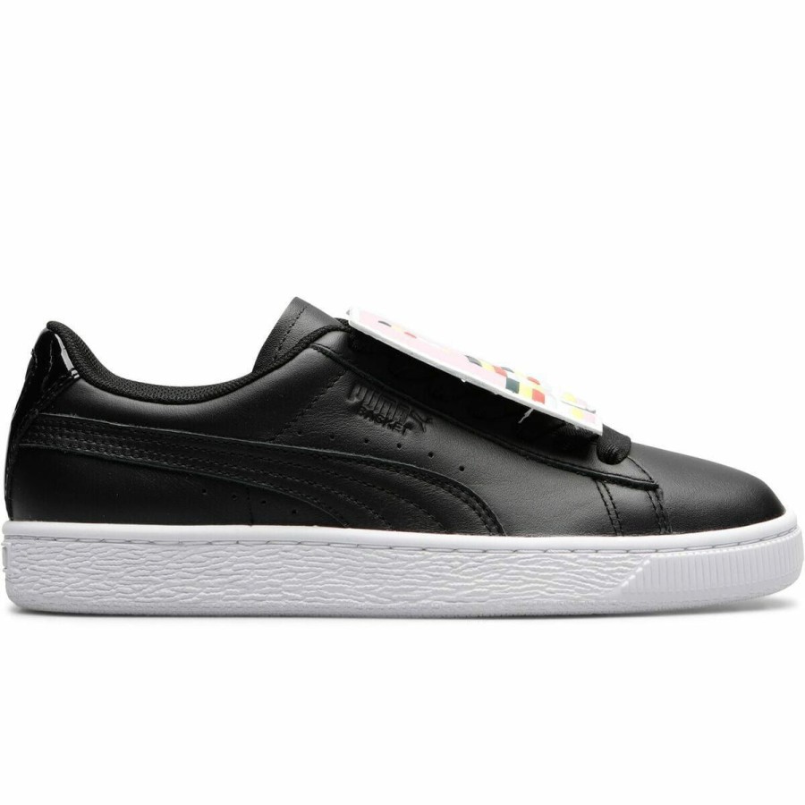 Footwear * | Puma Women'S Basket Badge Puma Black-Fair Aqua