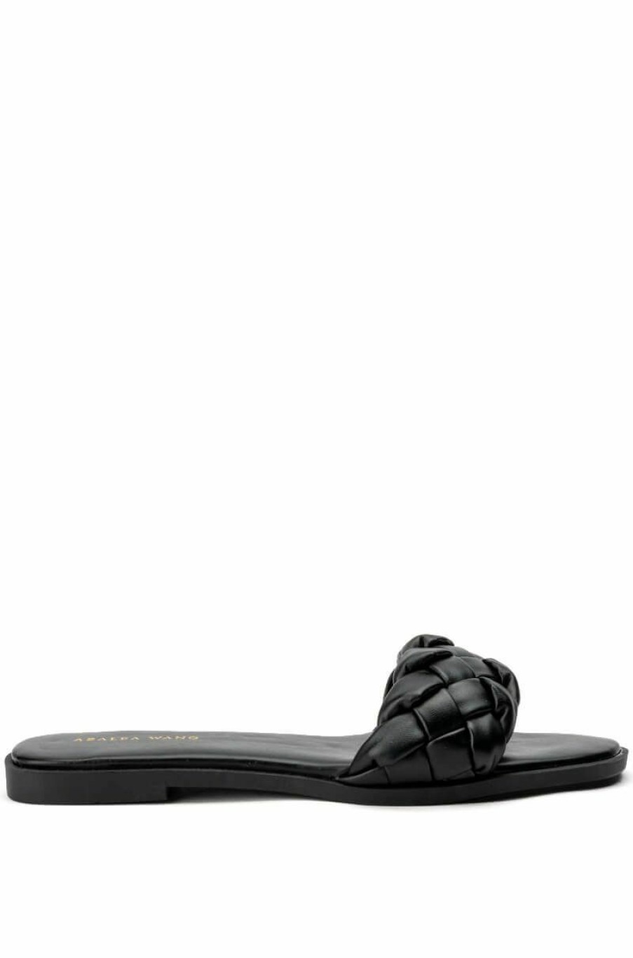 Shoes * | Azalea Wang Lets Get Brunch Braided Flat Sandal In Black