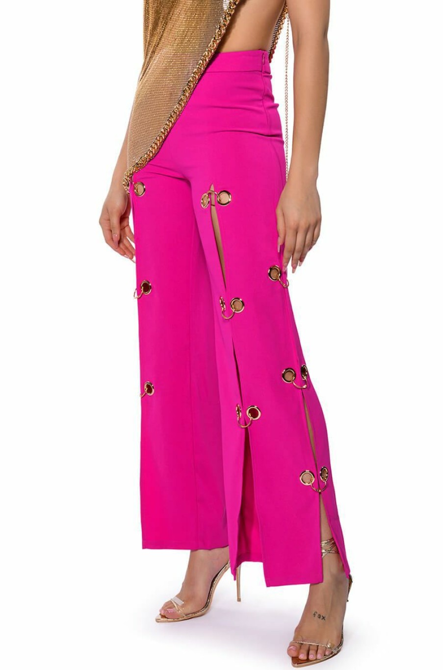 Bottoms * | Jenny Grommet Trousers Pink