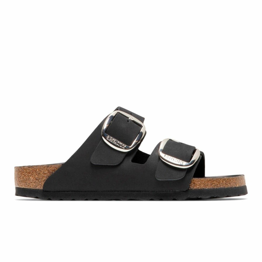 Footwear * | Birkenstock Women'S Arizona Big Buckle Black Oiled Leather