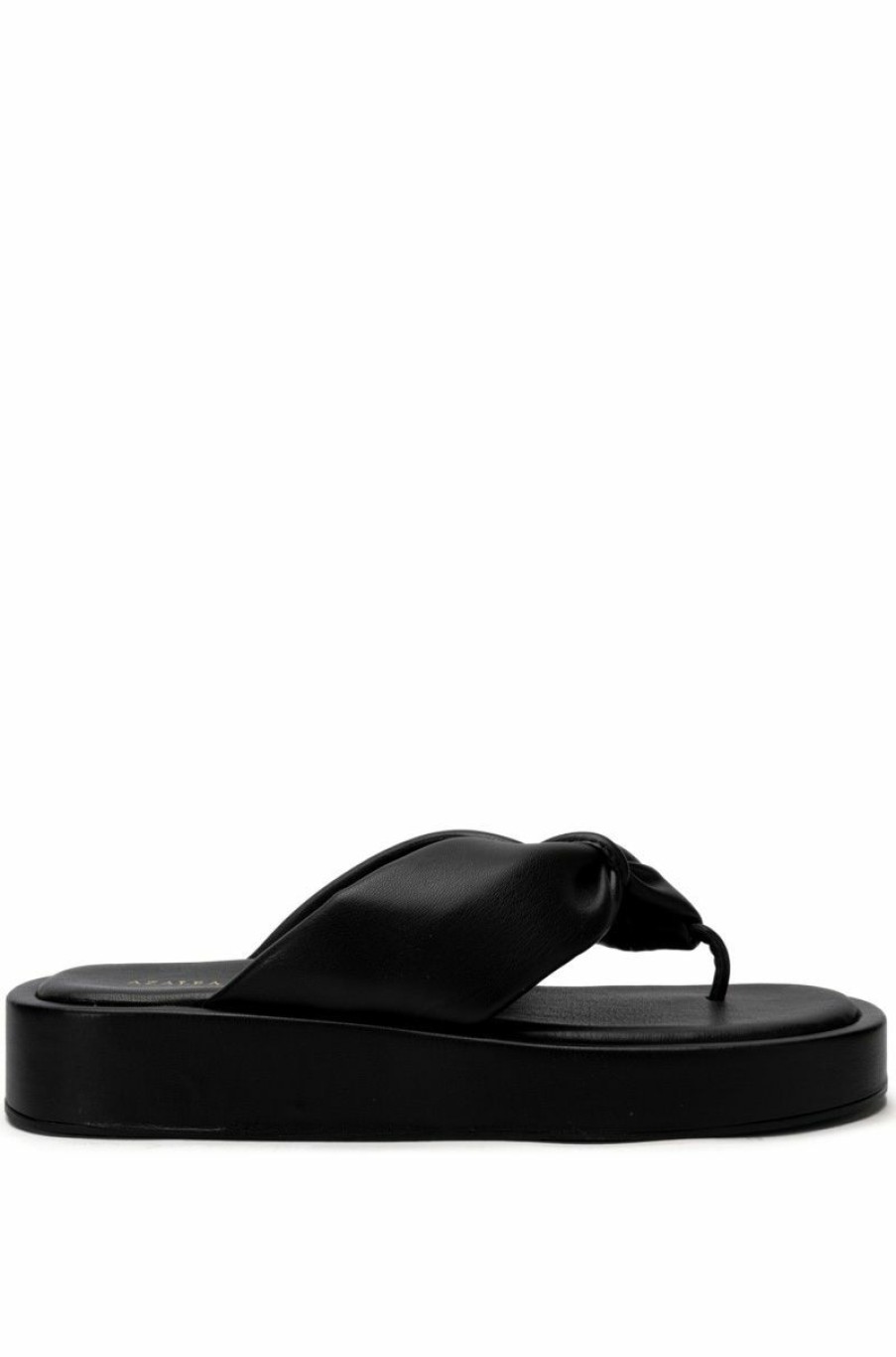 Shoes * | Azalea Wang Karsyn Flat Slip On Sandal In Black