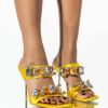 Shoes * | Azalea Wang No More Lies Stiletto Sandal In Marigold