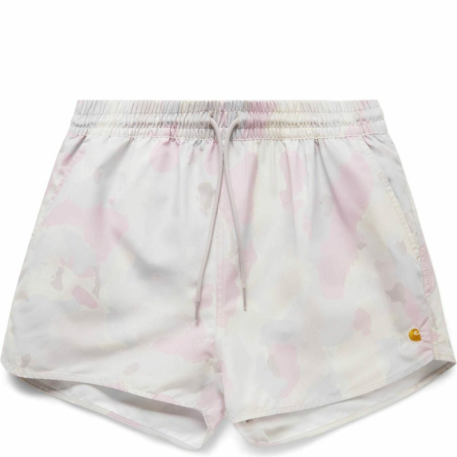 Women'S & Unisex * | Carhartt Wip Women'S Chase Swim Trunks Camo Tide/Pale Quartz Gold