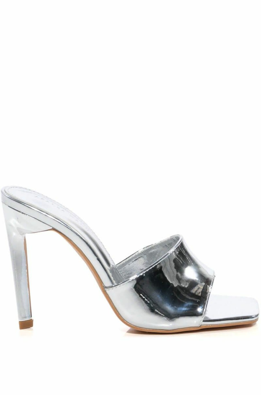 Shoes * | Azalea Wang Drop Stiletto Sandal In Silver