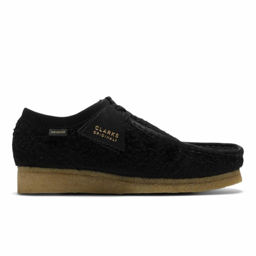 Footwear * | Clarks X Aime Leon Dore Wallabee Black Wool