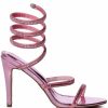 Shoes * | Azalea Wang Wrenley Rhinestone Stiletto Sandal In Pink