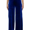 Bottoms * | Show Me Love Velvet Wide Leg Trouser Royal Blue