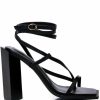 Shoes * | Azalea Wang Vallea Chunky Sandal In Black