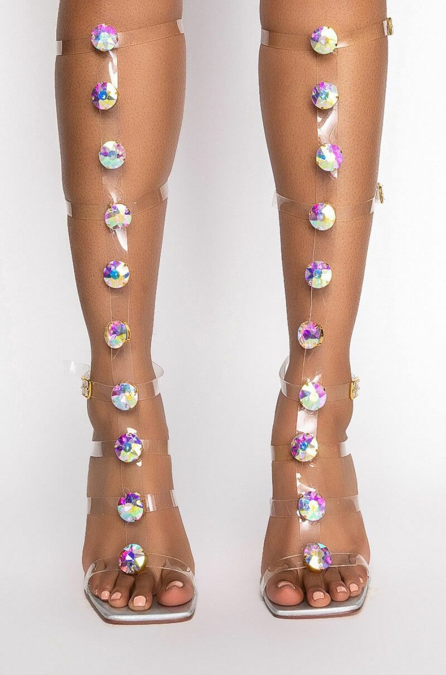 Shoes * | Azalea Wang Sugar And Spice Stiletto Sandal In Hologram