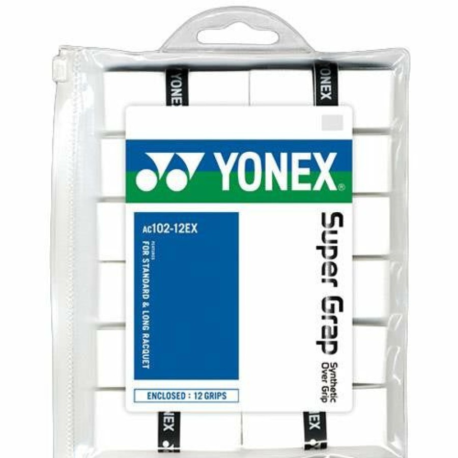 Overgrips * | Yonex Super Grap Overgrip 12 Pack White