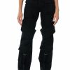 Bottoms * | Too Cool Cargo High Waisted Jeans Black