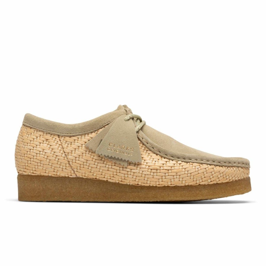 Footwear * | Clarks Wallabee (Raffia) Natural Interest