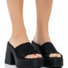 Shoes * | Azalea Wang Milton Chunky Sandal In Black