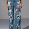 Bottoms * | Rock N' Roll Destroyed Relaxed Jeans