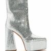 Shoes * | Azalea Wang Jayda Chunky Boot In Silver