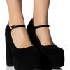 Shoes * | Berlin Chunky Platform Mary Jane Pump Black