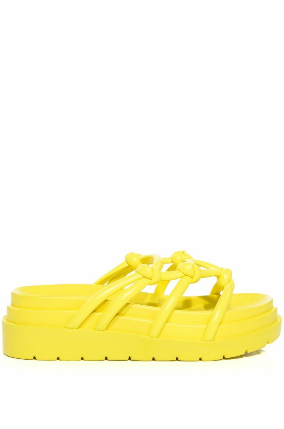 Shoes * | Azalea Wang Benita Flat Sandal In Yellow