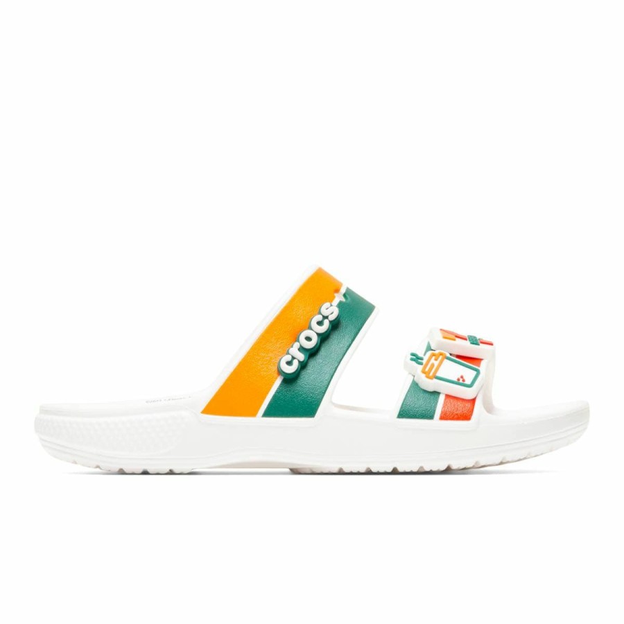 Footwear * | Crocs X 7-Eleven Classic Sandal White/Multi