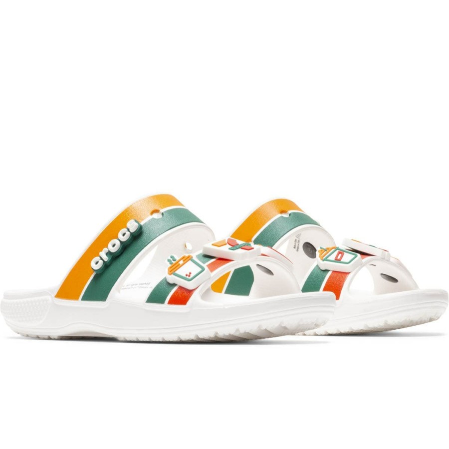 Footwear * | Crocs X 7-Eleven Classic Sandal White/Multi