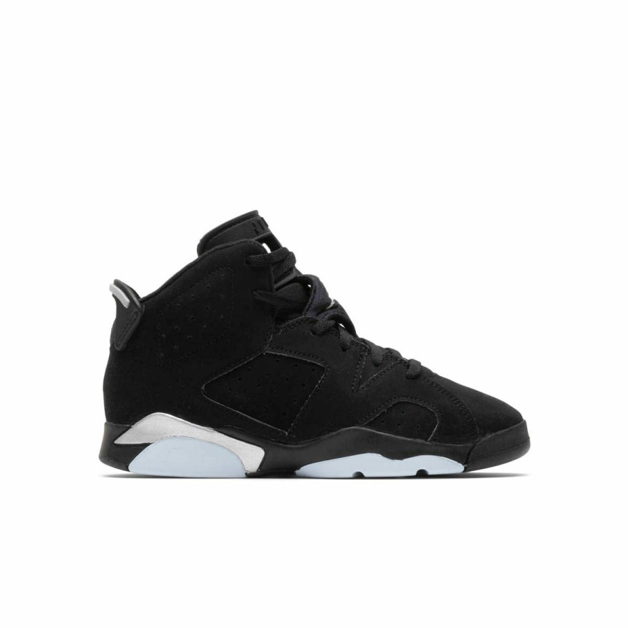 Footwear * | Air Jordan 6 Retro (Ps) Black/Metallic Silver-Black [001]