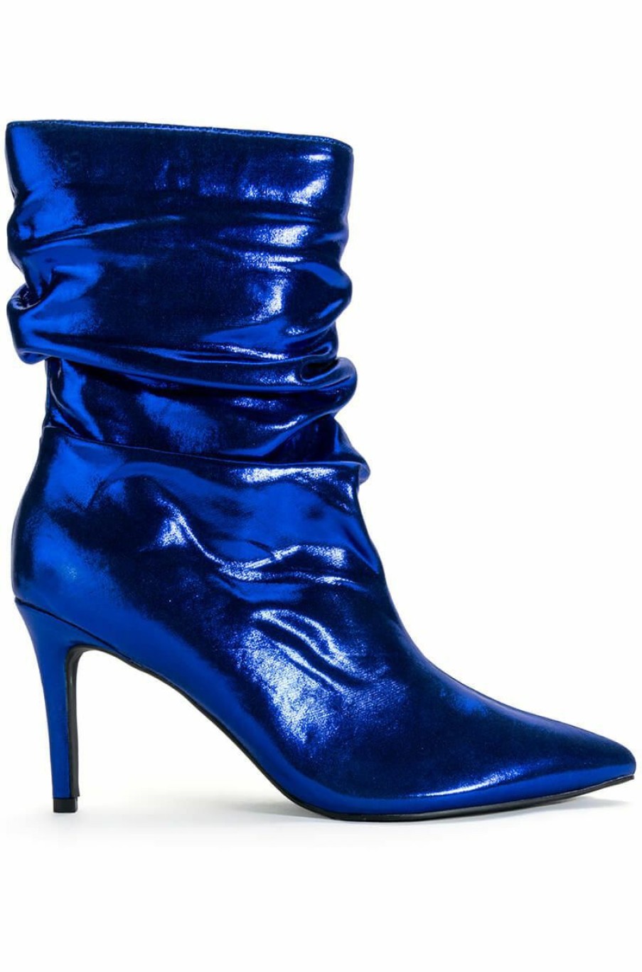 Shoes * | Azalea Wang Ariella Slouch Stiletto Bootie In Blue