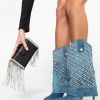 Shoes * | Azalea Wang Leave It All Behind Stiletto Bootie Denim