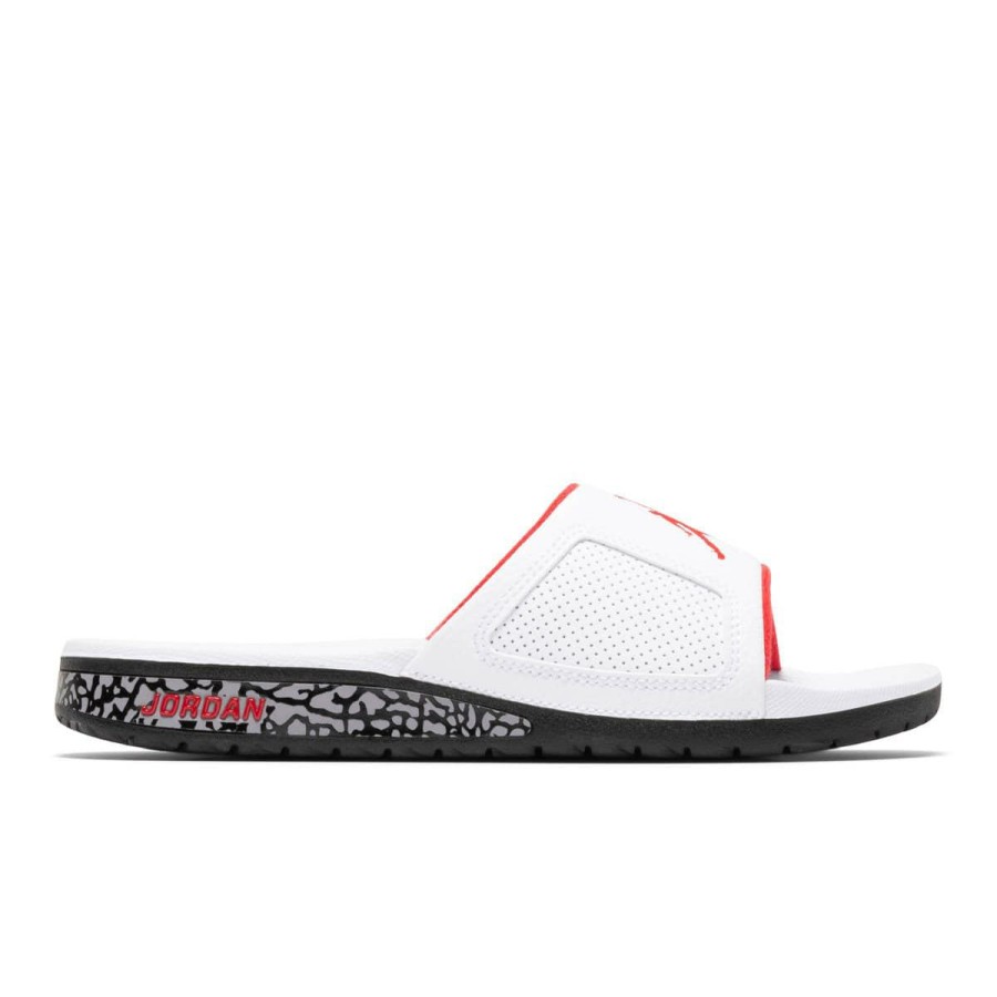 Footwear * | Air Jordan Jordan Hydro Iii Retro Slide White/University Red-Black-Cement Grey [103]