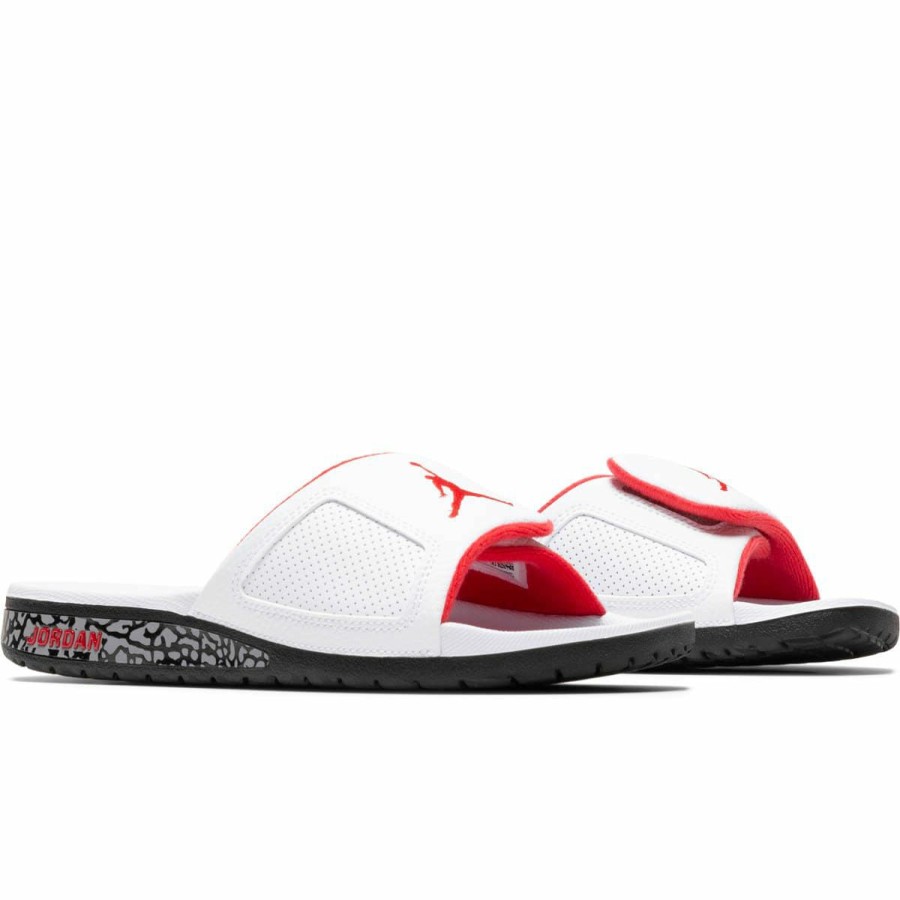 Footwear * | Air Jordan Jordan Hydro Iii Retro Slide White/University Red-Black-Cement Grey [103]