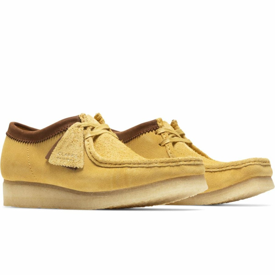 Footwear * | Clarks Wallabee Yellow Combi