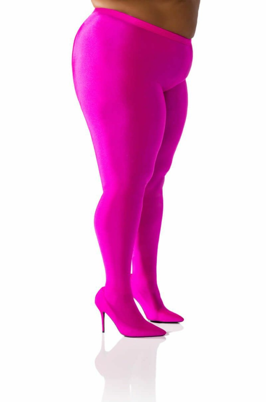 Shoes * | Plus Azalea Wang Star Stretch Stiletto Pant Boot In Fuchsia