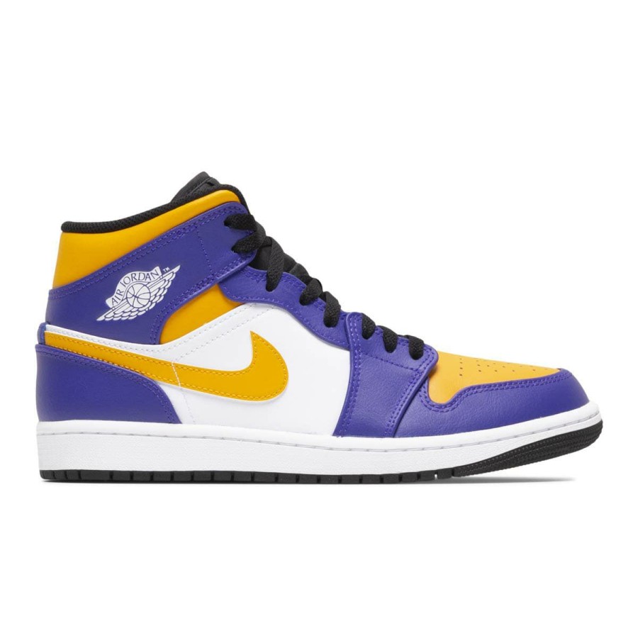 Footwear * | Air Jordan 1 Mid Dark Concord/Taxi_White-Black [517]