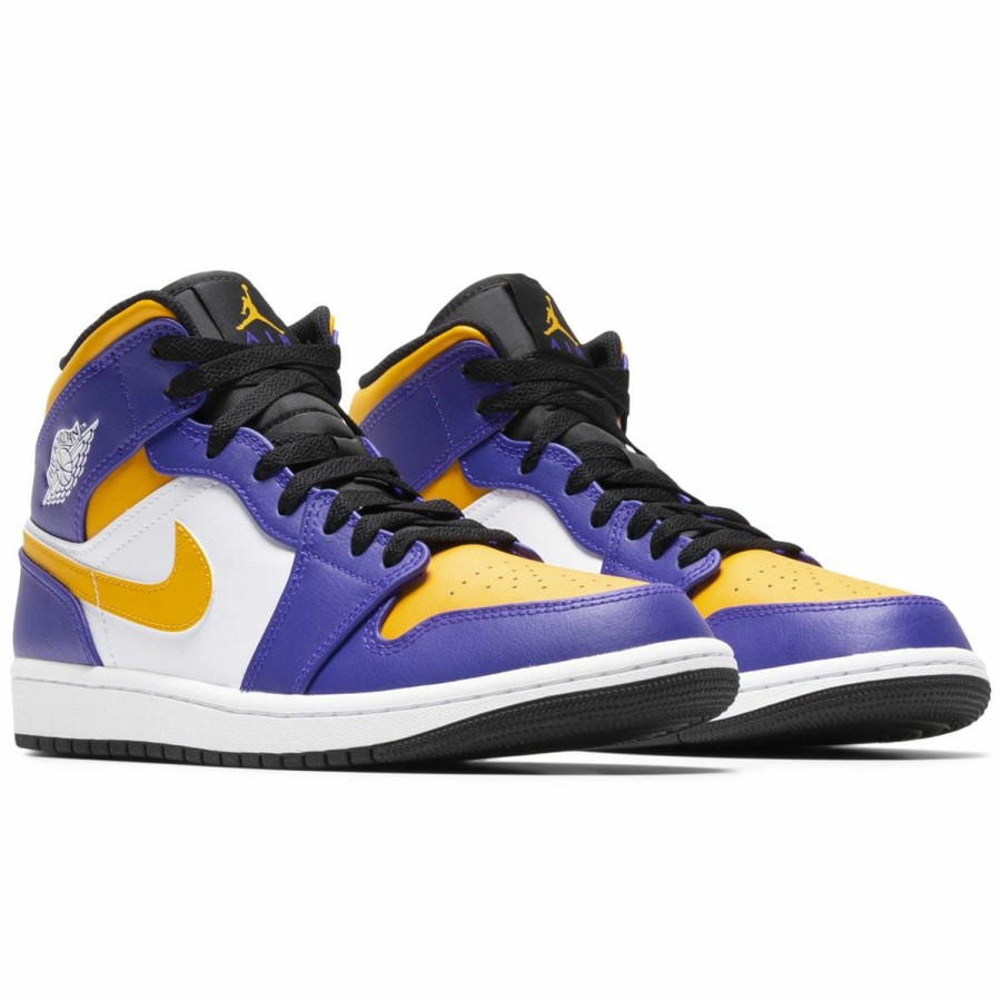 Footwear * | Air Jordan 1 Mid Dark Concord/Taxi_White-Black [517]