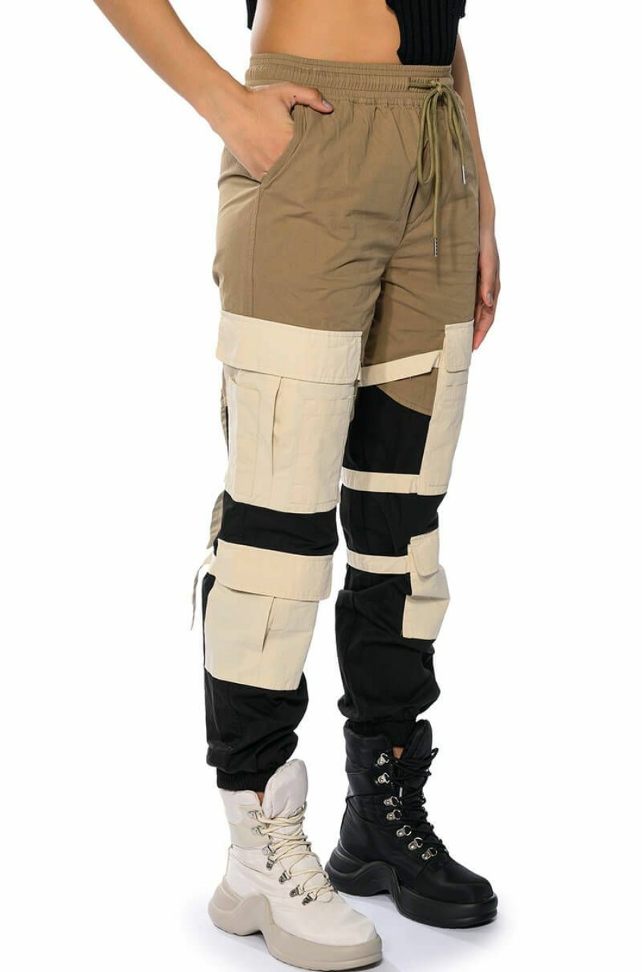 Bottoms * | Dixie Color Blocked Cargo Jogger Multi