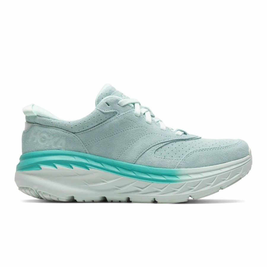 Footwear * | Hoka Bondi L Suede Blue Glass/Atlantis