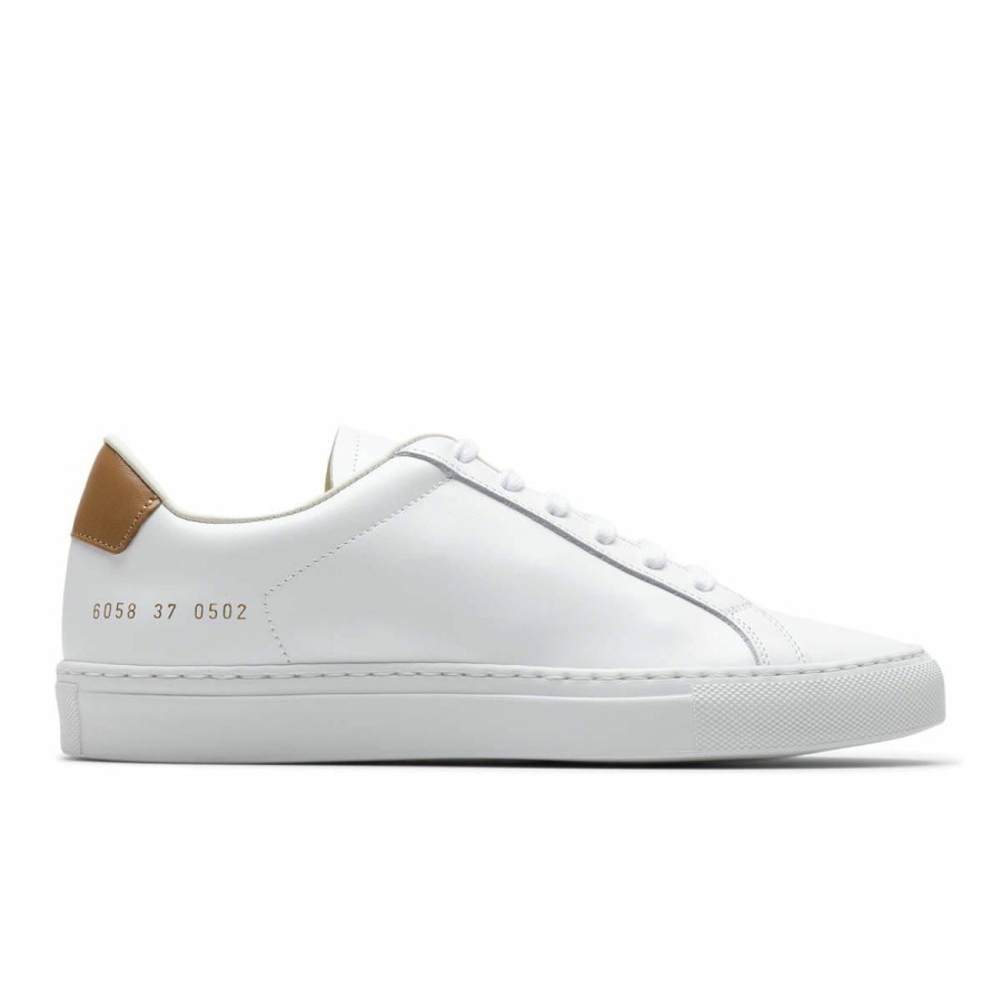 Footwear * | Common Projects Women'S Retro Low White/Tan