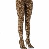 Shoes * | Azalea Wang Wild Side Print Pant Boots Leopard