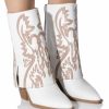 Shoes * | Azalea Wang Esperanza Western Bootie In Tan