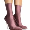 Shoes * | Azalea Wang Star Stretch Serenity Bootie In Taupe