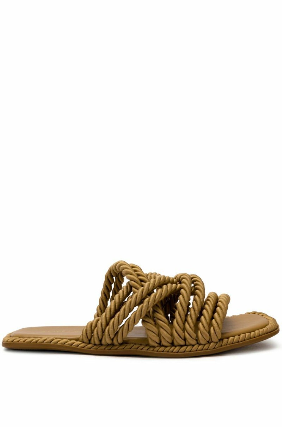 Shoes * | Azalea Wang Delores Rope Upper Sandal In Nude