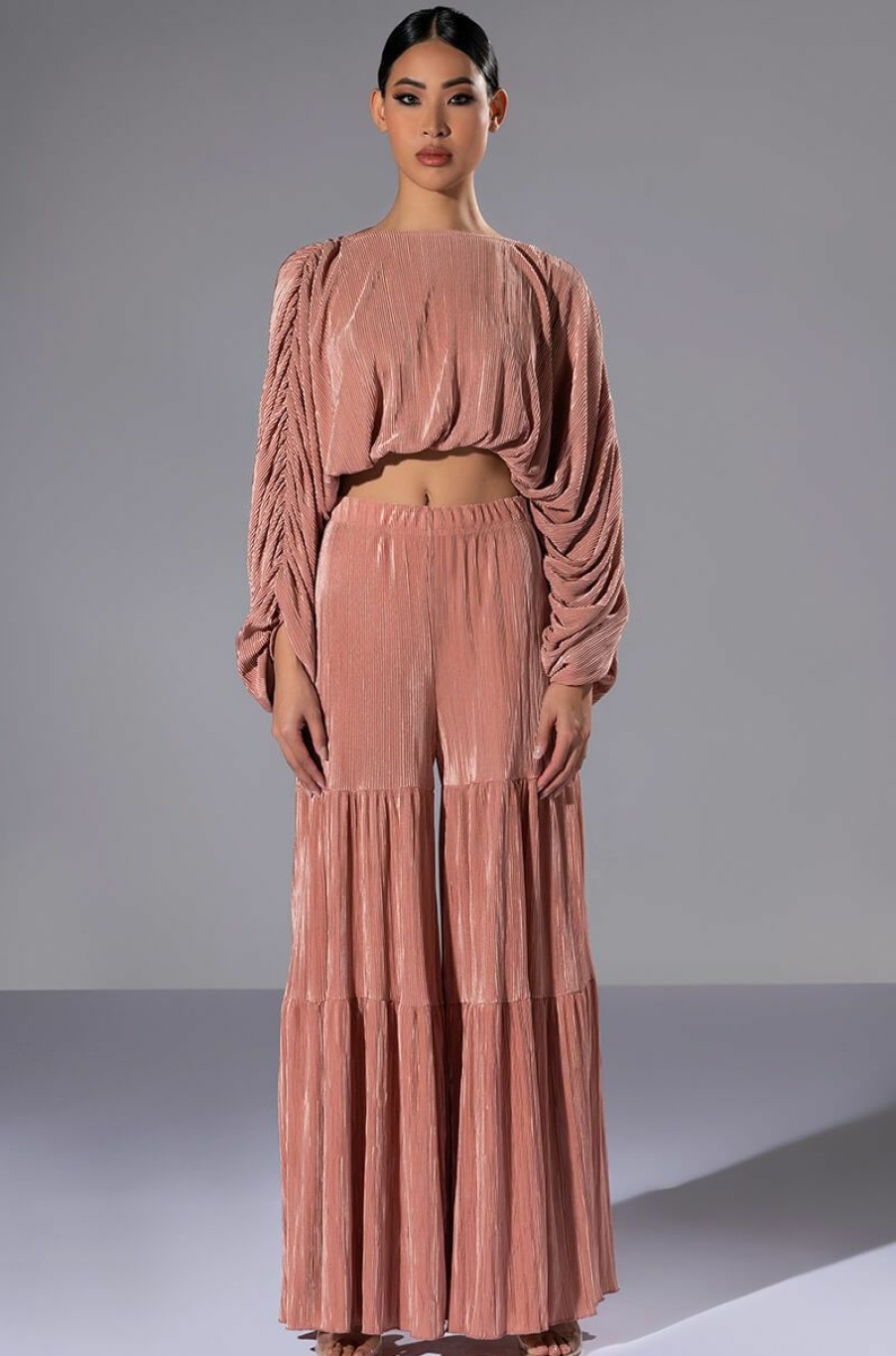 Bottoms * | Made You Wide Leg Pant Blush