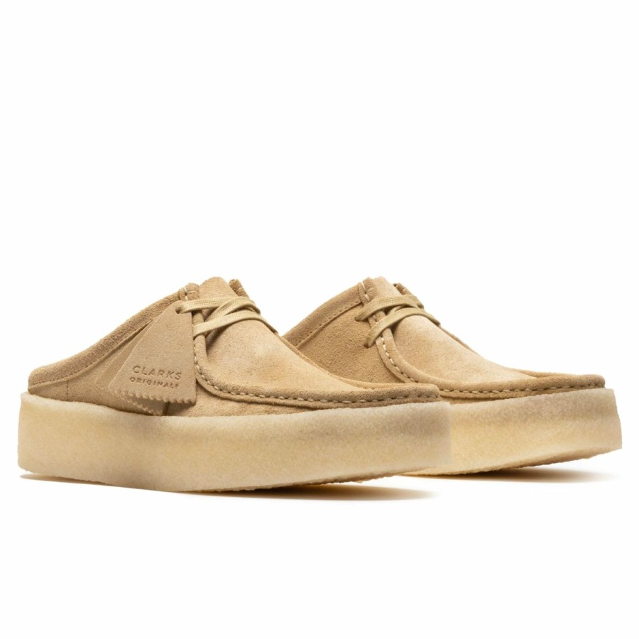 Footwear * | Clarks Wallabee Cup Mule Maple Suede