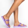 Shoes * | Azalea Wang Sweet Like Me Flat Sandal In Purple