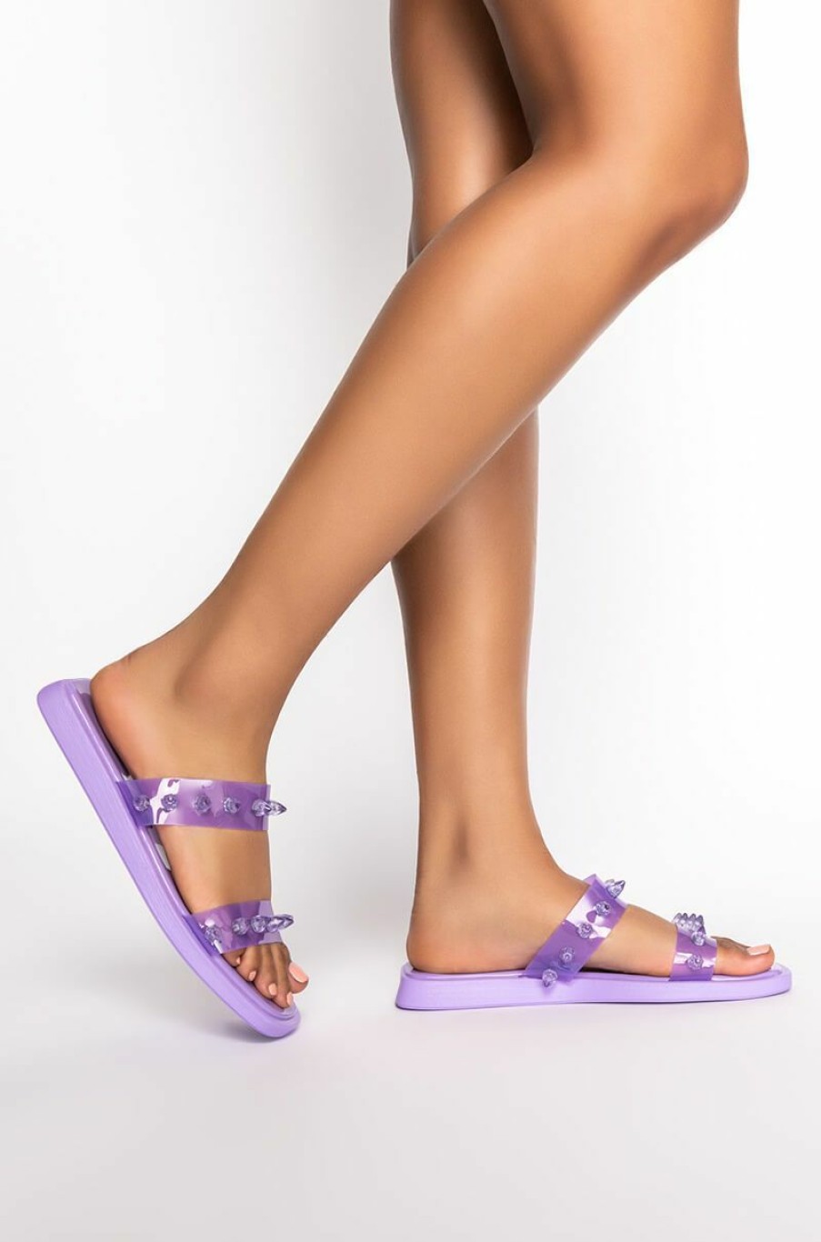 Shoes * | Azalea Wang Sweet Like Me Flat Sandal In Purple