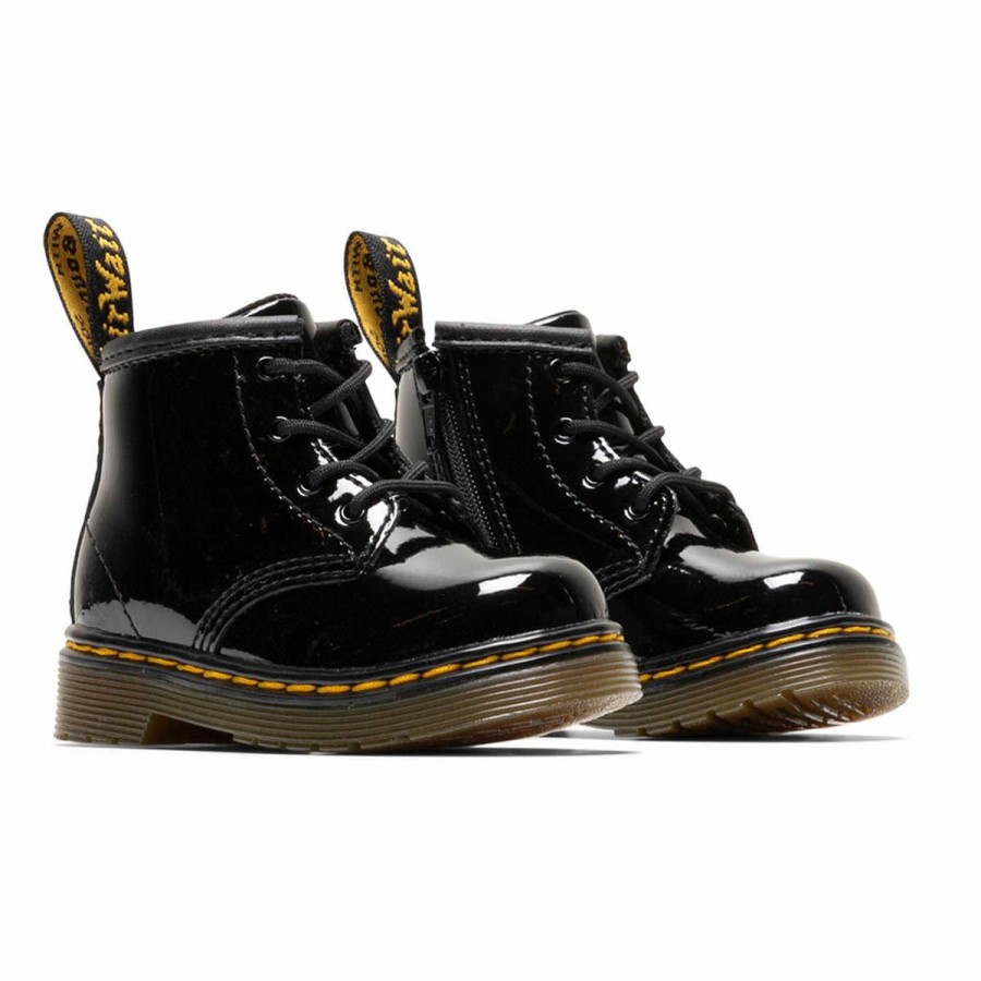 Footwear * | Dr. Martens 1460 Toddler Boots Black Patent Lamper