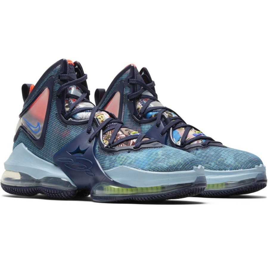 Footwear * | Nike Lebron 19 Blackened Blue/Medium Blue-Worn Blue [400]