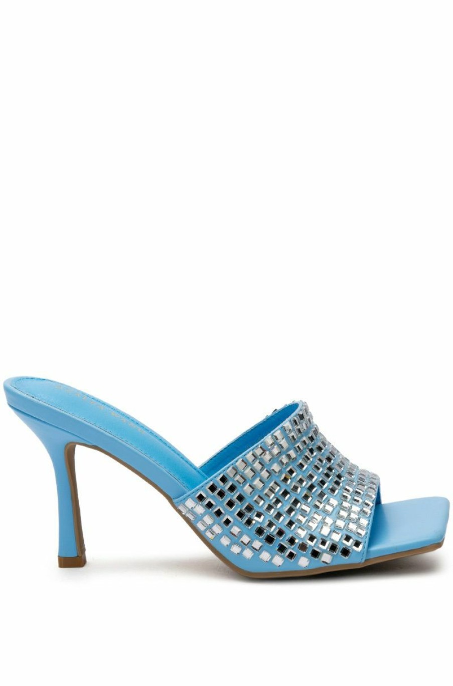 Shoes * | Azalea Wang Buffalo Embellihed Sandal In Turquoise