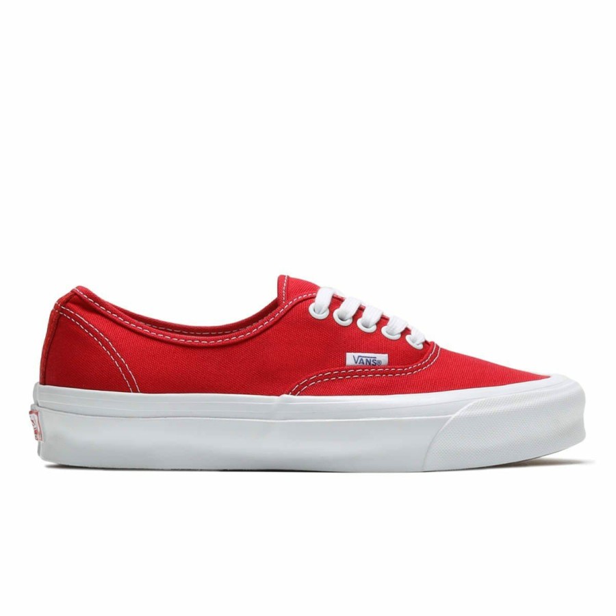 Footwear * | Vault By Vans Og Authentic Lx Red/Tru Wht