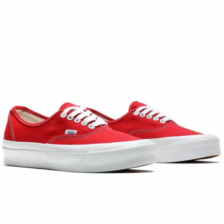 Footwear * | Vault By Vans Og Authentic Lx Red/Tru Wht