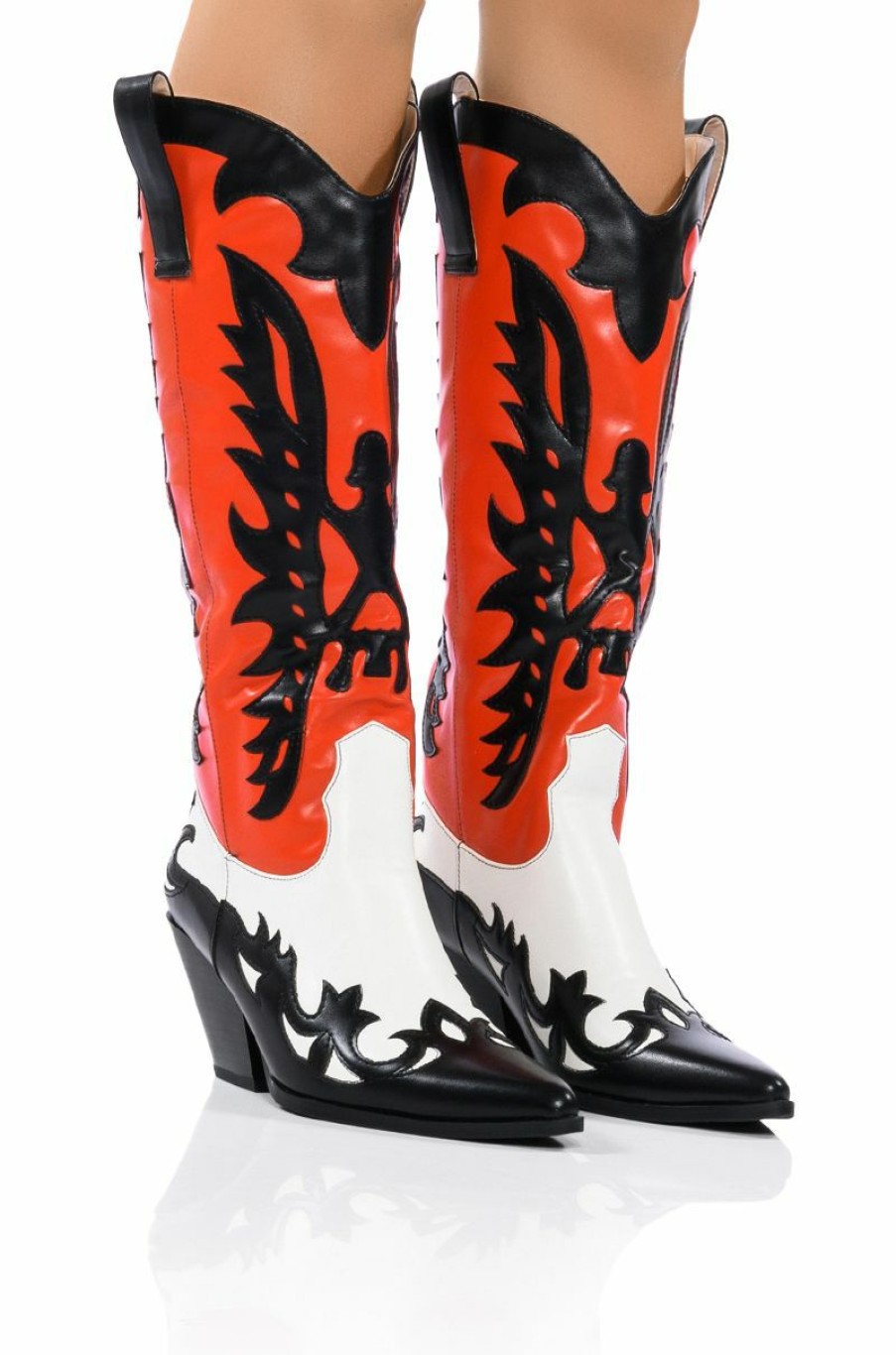 Shoes * | Azalea Wang Gforce Colored Western Boot Multi