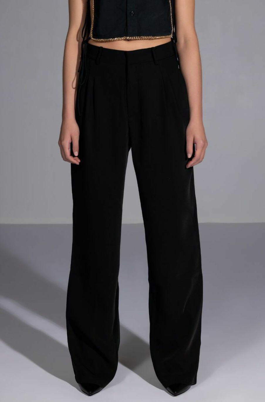 Bottoms * | Logan Wide Leg Trouser In